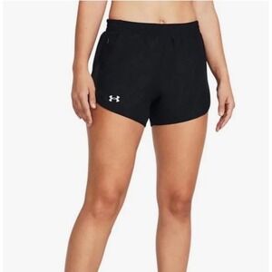 Under Armour Women's Fly By 2.0 Running Shorts Black 1X athleisure active liner